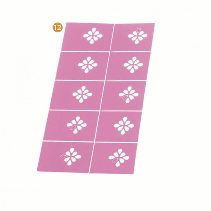 Plancha de stickers para uñas surtido x1u