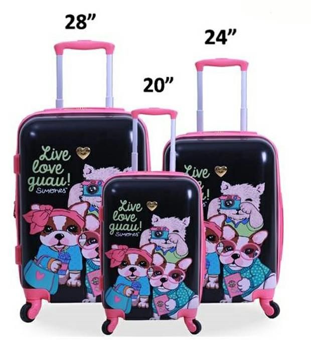 Set valijas SIMONES linea hard NEGRO x3u