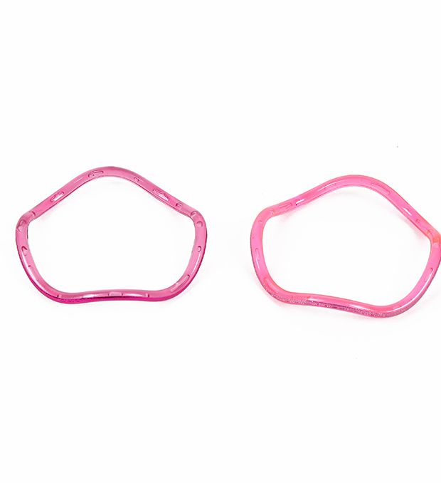 Pack pulsera infantil zigzag metalizado; x24u