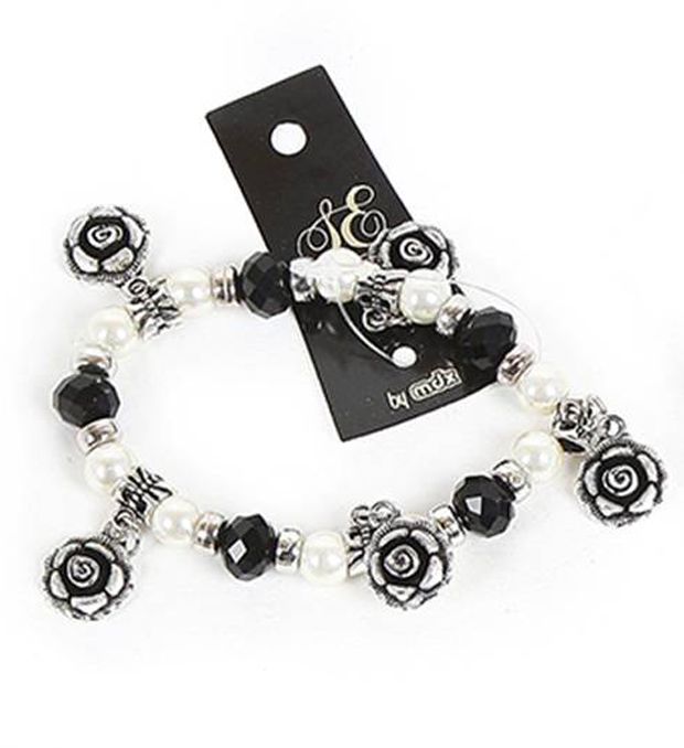 Pulsera elástica perlas multidije