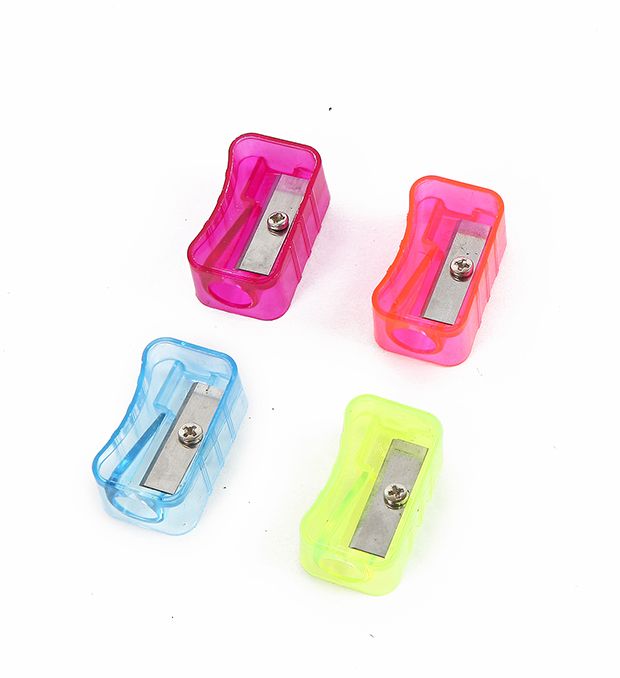 Caja sacapuntas transparente glitter x48u