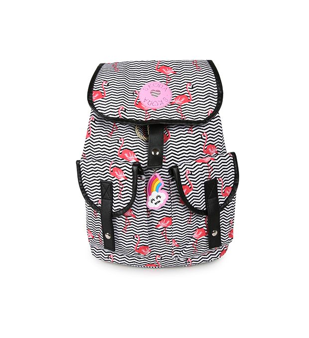 Mochila Skora tela estampada 25x33x11 cm x1u