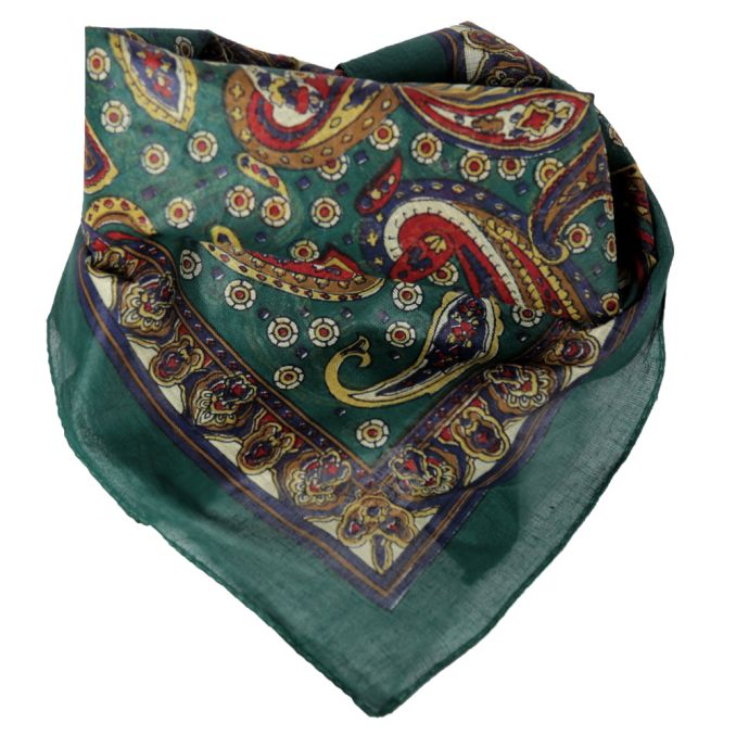 Pañuelo 50x50 cm estampado hindú algodón origen india x1U