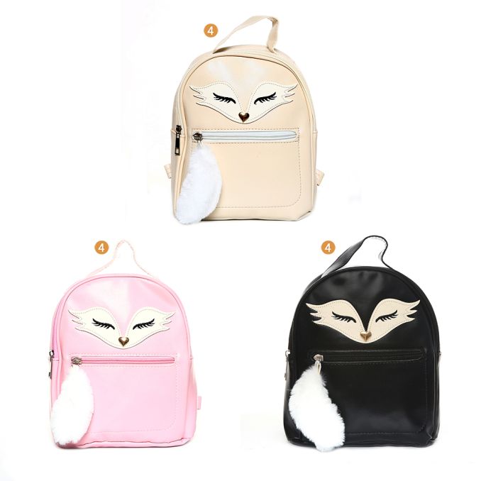 Mochila Cuerina Infantil Zorro 23X20X10 x1u