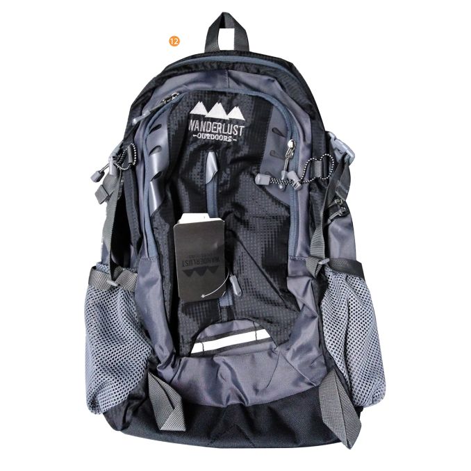 Mochila Camping 30L 3 Cierres 49X29X18 x1u