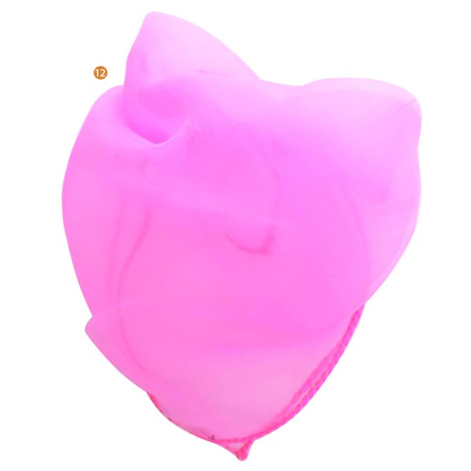 Pañuelo dama 25x25 cm liso fucsia neon  x1u