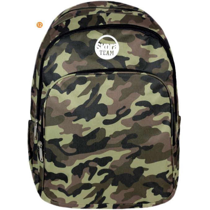 Mochila Varon Camuflada 18 Pulg x1u