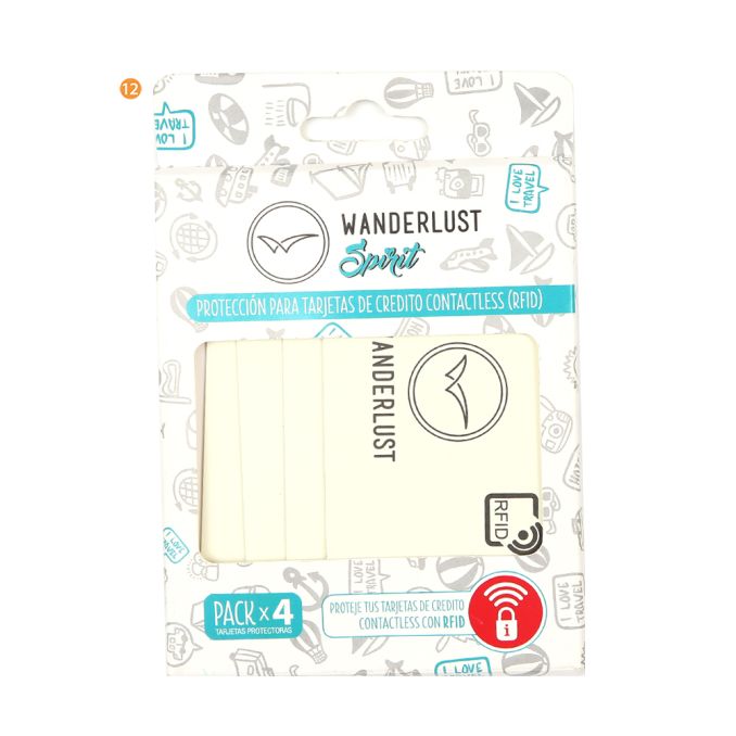 Set x 4 tarjetas funcion bloqueadoras con tecnologia RFID; x1u