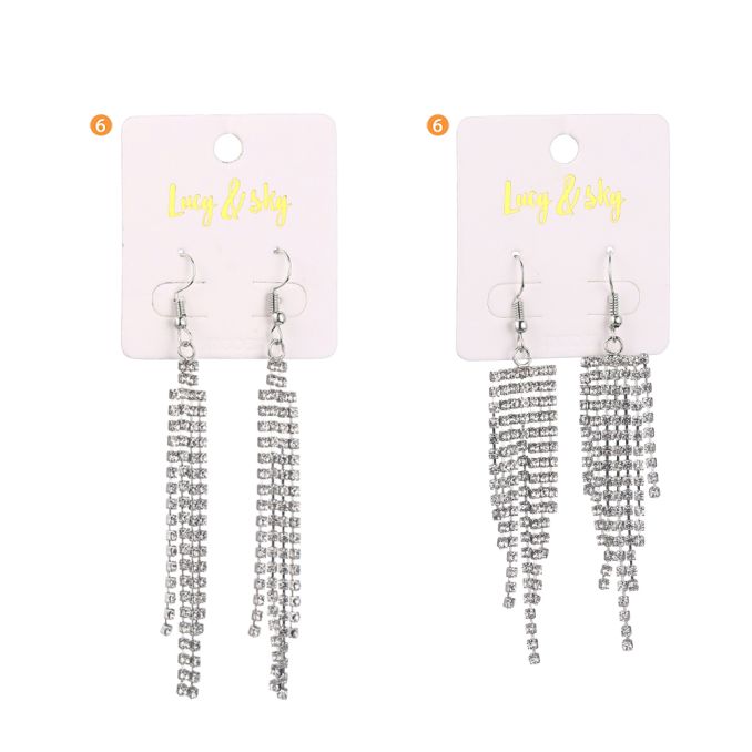 Aro largo strass modelos surtidos x1u