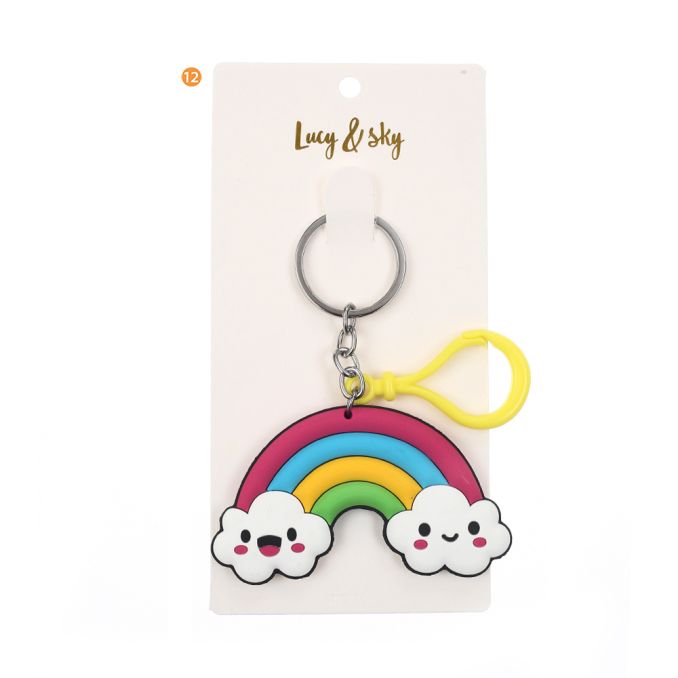 Llavero Arcoiris PVC x1u