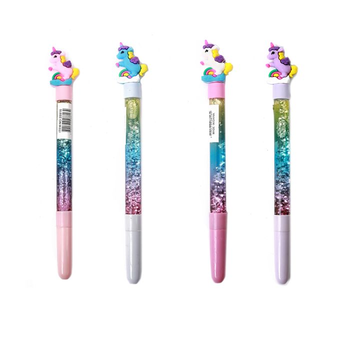 Lapicera unicornio 10 colores en caja x36u
