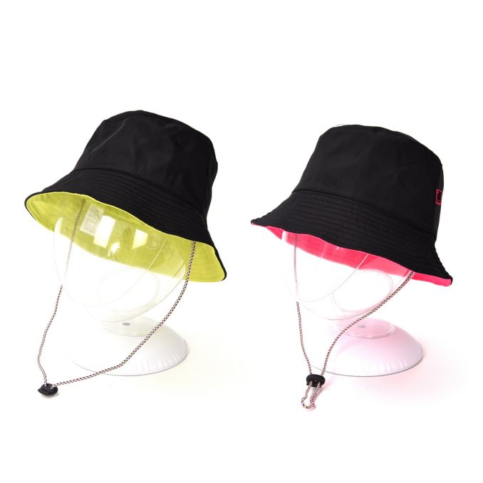 Gorro piluso doble faz con cuerdita Pink! x1u