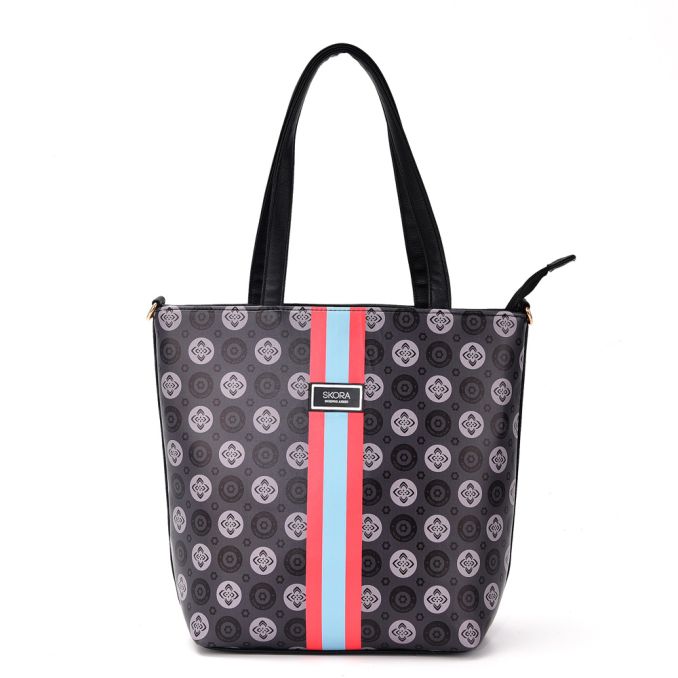 Cartera Shopper Mujer Insignia gris 29.5x23x12 Cm x1u