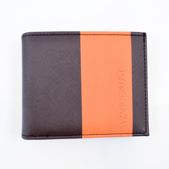 Billetera hombre en caja PU combinado con volante 10.7x8.8cm x1u