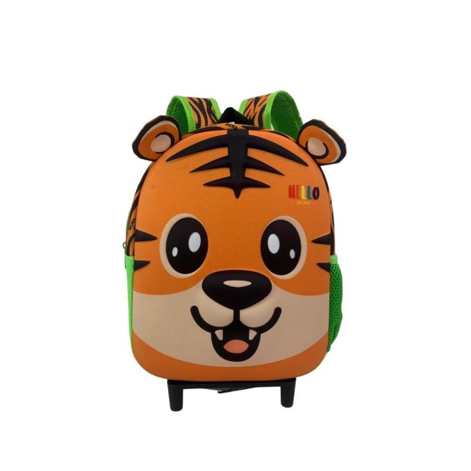 "Mochila Carro Termoformada Hello Kawaii Dai 24x30x10cm 12"" x1u "
