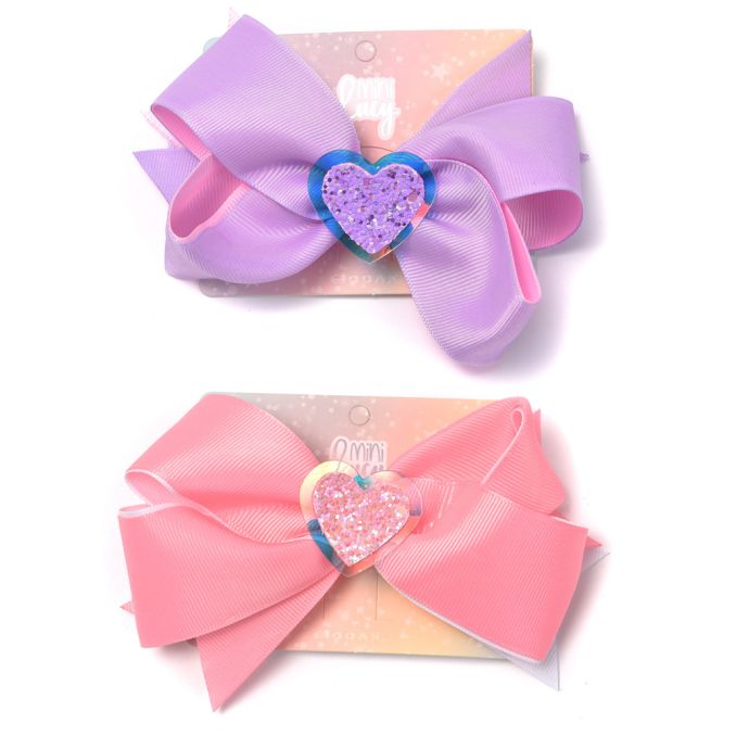 Gomita infantil moño con corazon; x1u