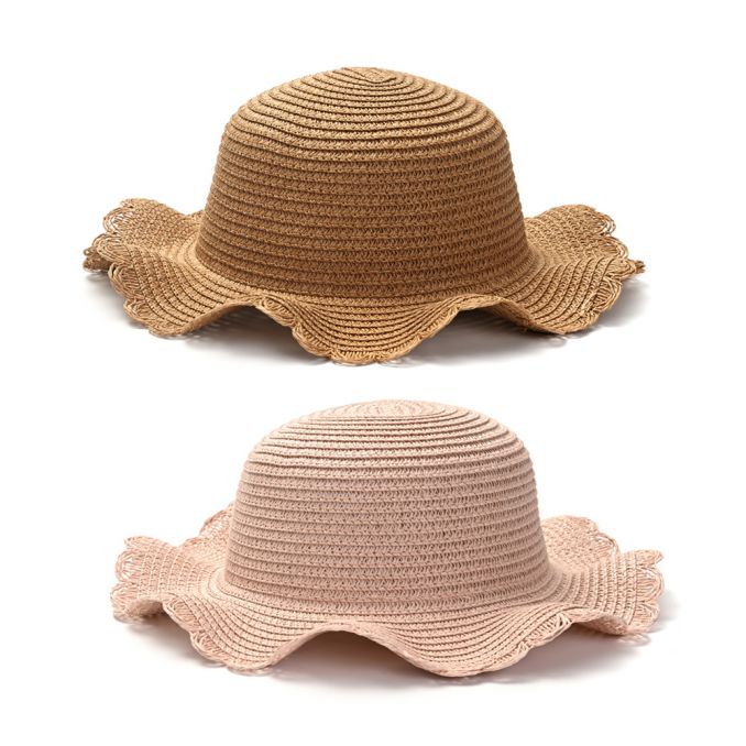 Sombrero capelina infantil con volados x1u