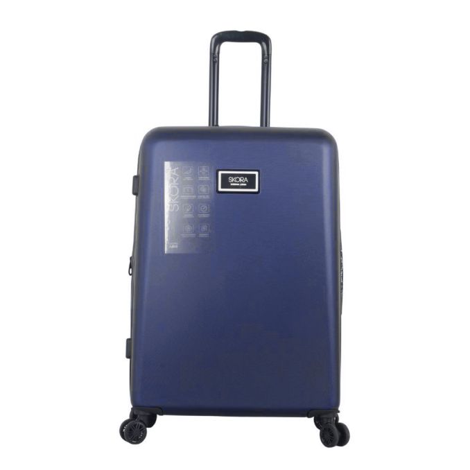 Valija Skora Bs As HARD Azul 28 doble rueda . con cerradura - x1u