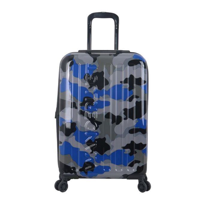 Valija Urban Mode HARD Printed Camuflado Azul 28 doble rueda - x1u