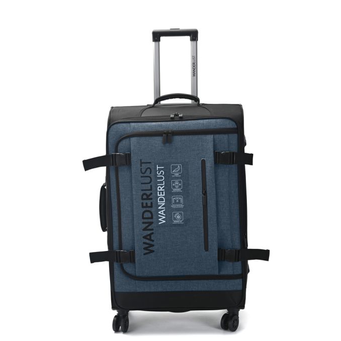 Valija Urban Mode SOFT Negro y Azul 28 doble rueda - x1u