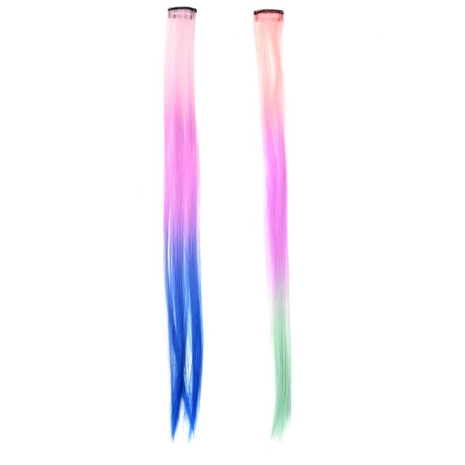 Gomita infantil moño y pelo multicolor; x1u