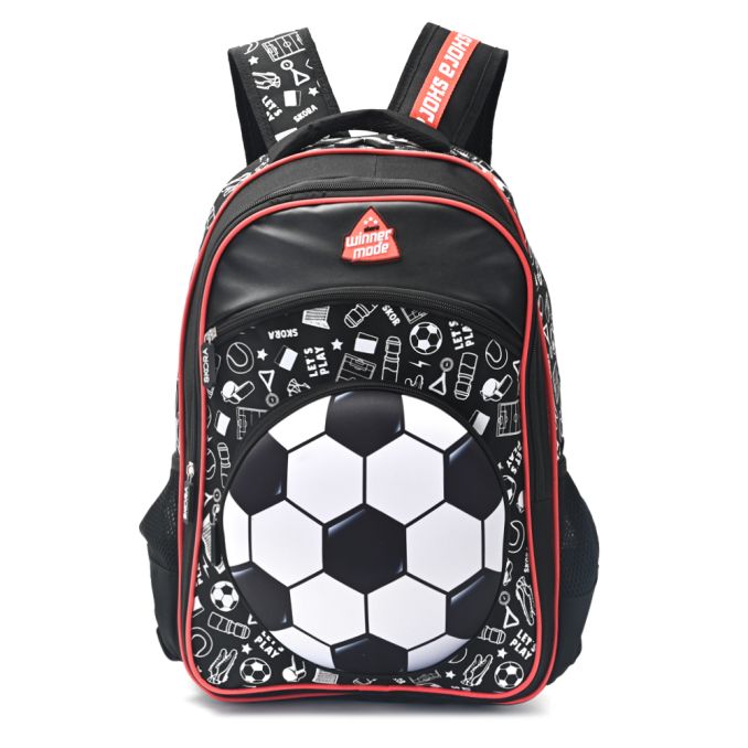 Mochila Lets Play Sports red pelota termoformada 32x45x15cm 18 - x1u