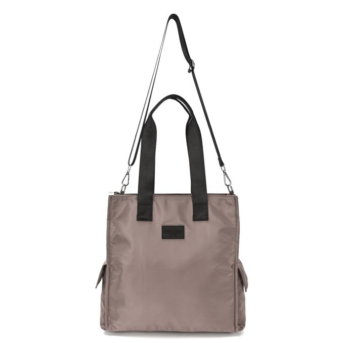 Shopper Garibaldi bolsillos laterales 35x34x12cm - x1u