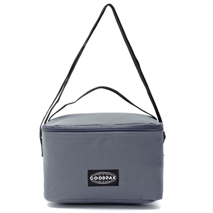 Lunchera Goodpak gris 14x22x15 cm; x1u