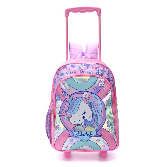Mochila carro Unicornio 30x40x12cm 16 Pulg; x1u