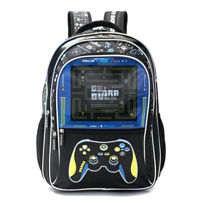 Mochila Gamer game over con llavero 32x45x15cm 18 Pulg - x1u