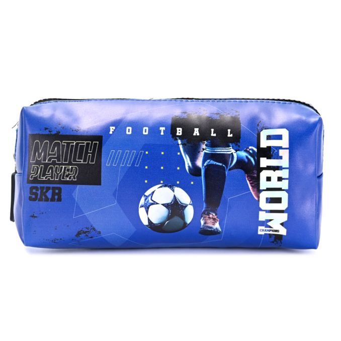 Cartuchera rectangular 1 cierre Lets Play Futbol 20x8.5x6cm - x1u