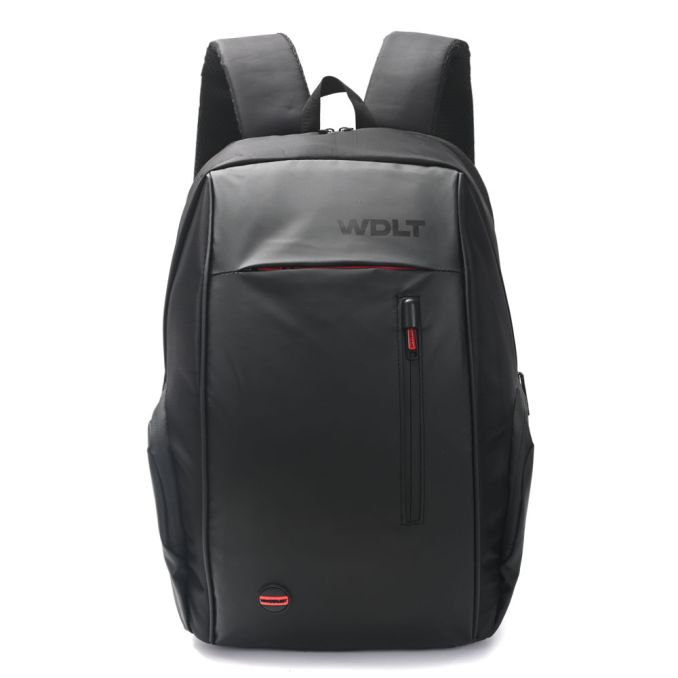 Mochila Antirrobo Portanotebook Urban Red 18 pulg con bolsillos en frente y laterales con cierre 34