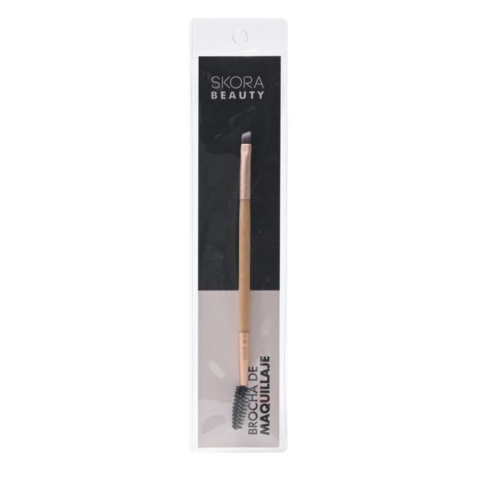 Brocha-Cepillo de cejas doble punta - x1u