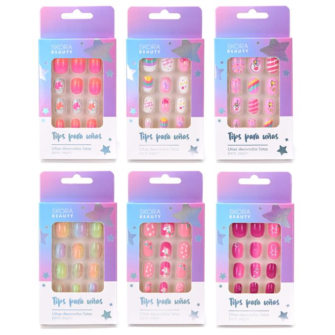 Set uñas postizas para niñas press - x12u