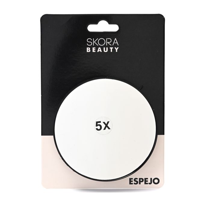 Espejo de 5x aumentos incluye topetinas adhesivas - 9cm x1u