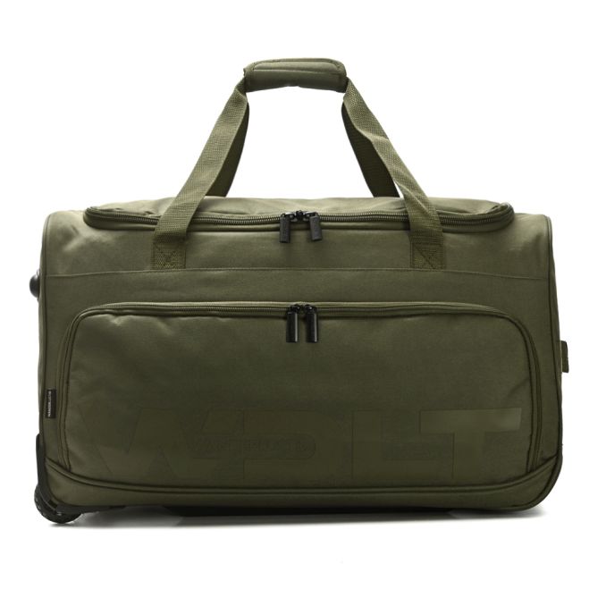 Bolso con carro y rueda tractor cierre principal reforzado 60x35x35 cm 24 pulg; x1u
