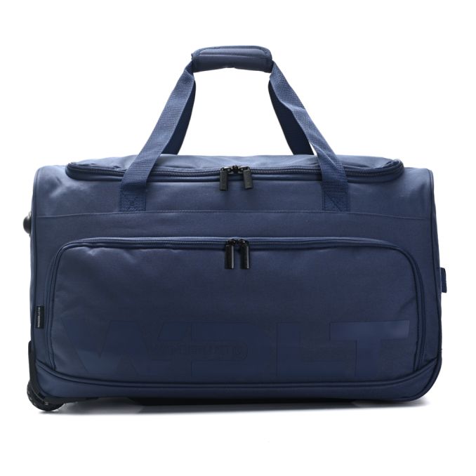 Bolso con carro y rueda tractor cierre principal reforzado 60x35x35 cm 24 pulg; x1u