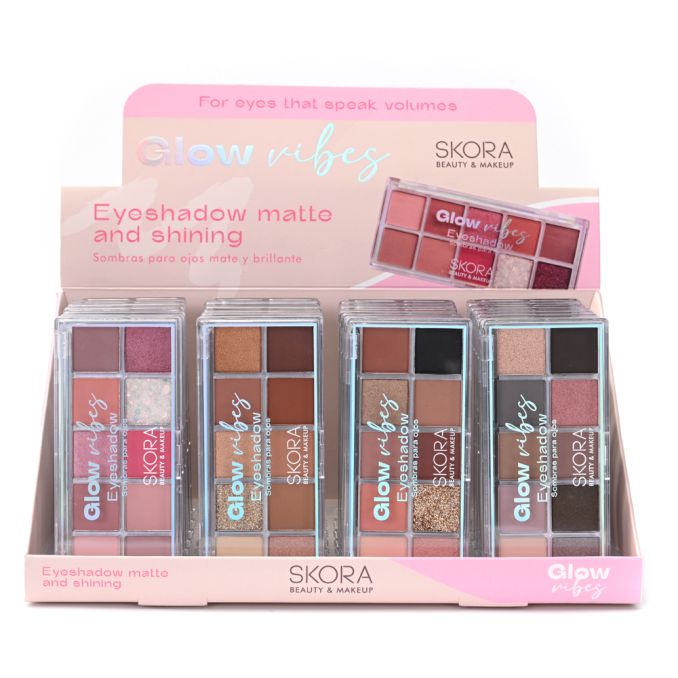 Sombras para ojos combinadas x 10 tonos - x24u