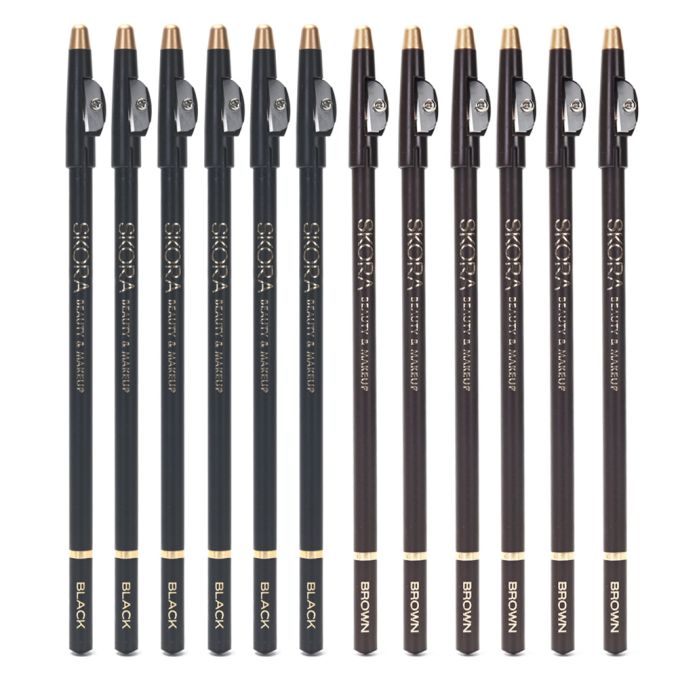 Delineador Lapiz para ojos con sacapuntas x12u.