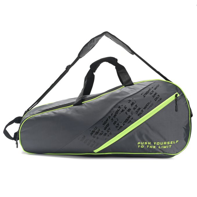 Bolso raquetero Tenis con doble compartimento capacidad hasta 6 raquetas  76x32x16 cm tela Nylon; x