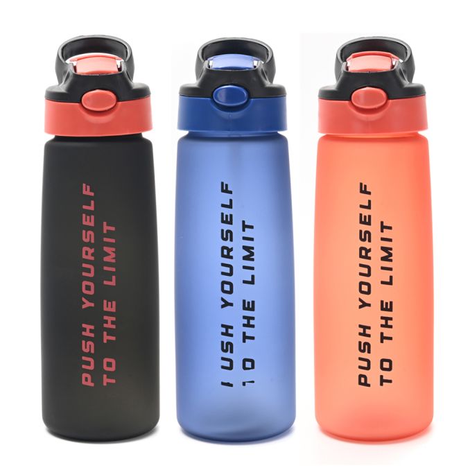 Botella deportiva pico retractil 800 ml - x1u