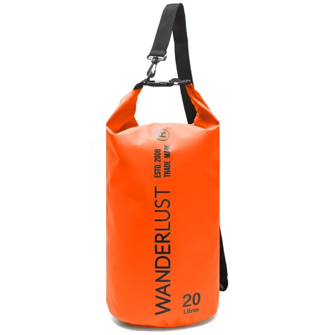 Mochila estanco impermeable con hebilla de cierre. Dos correas de cinta regulables y desmontables 5