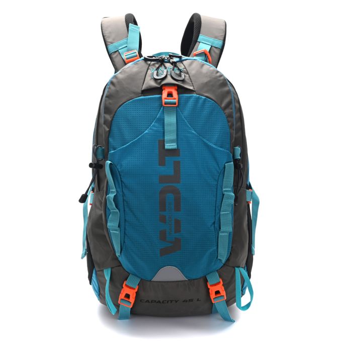 Mochila Camping 55x33x23 cm  45L con armazón externo incluye covertor para lluvia x1u