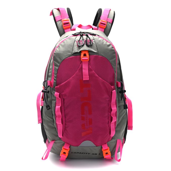 Mochila Camping 55x33x23 cm 45L con armazón externo incluye covertor para lluvia x1u