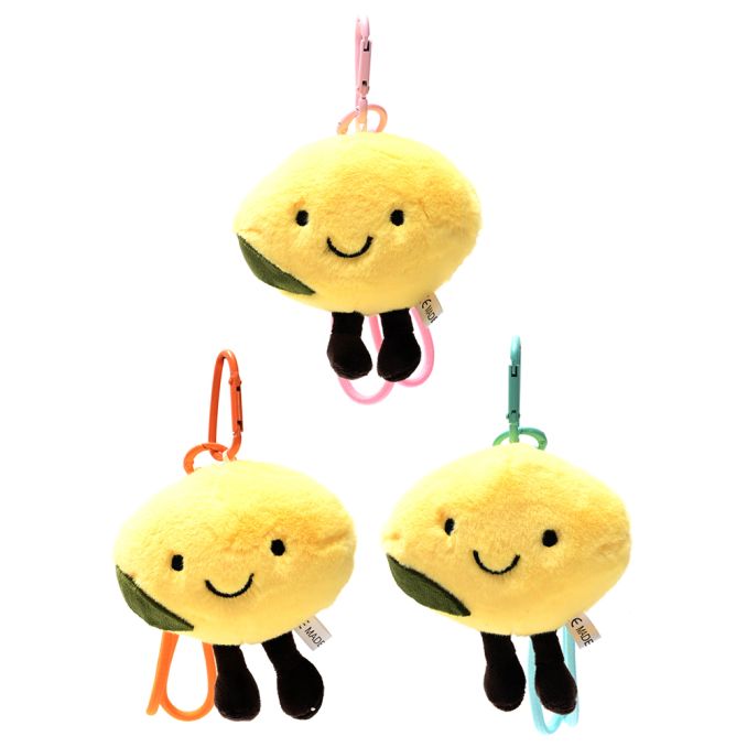 Llavero bag charm lemon peluche 13cm x1u.