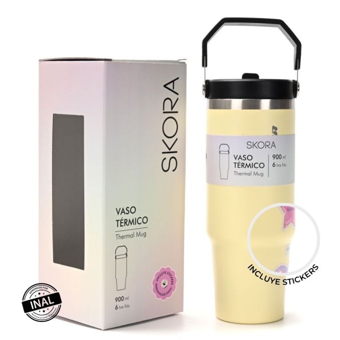 Vaso termico con pico Skora 900ml; x1u