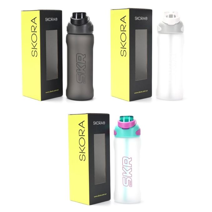 Botella deportiva con doble pico 1000ml; x1u