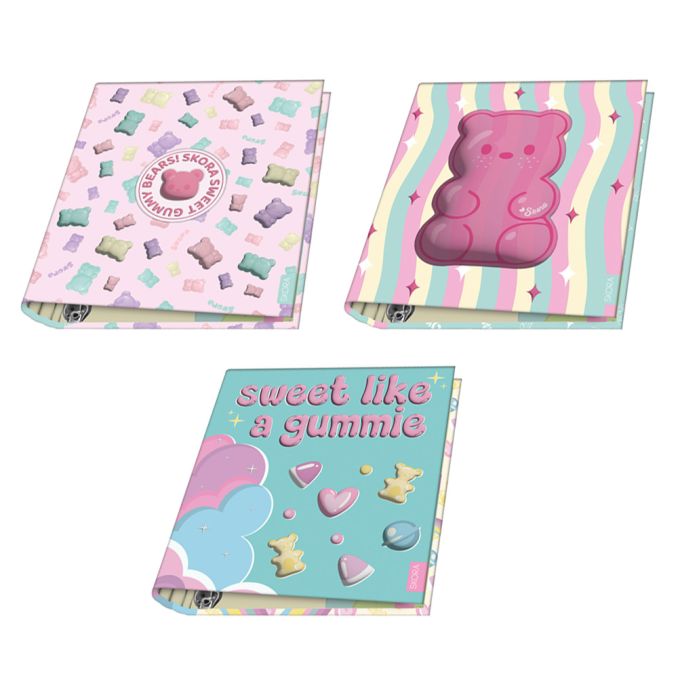 Carpeta escolar 3x40 Gummie x1u.