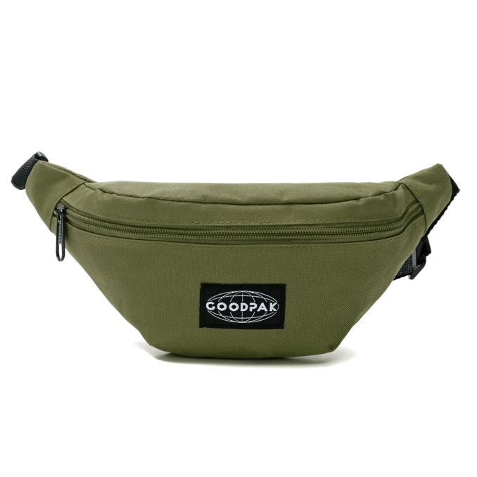 Riñonera Goodpak mujer verde militar 16.5x23x8.5 cm; x1u