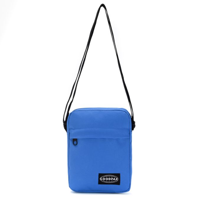 Morral Goodpak bolsillo delantero azul francia 21x16x5.5cm; x1u